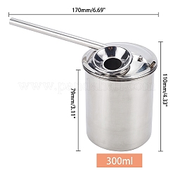 Olla de esmalte de soplado de acero inoxidable&nbsp;AJEW-WH0120-68C