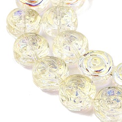 Pintura de horneado galvanizada cuentas de vidrio transparentes hebras&nbsp;GL-CBA2ED2-05F