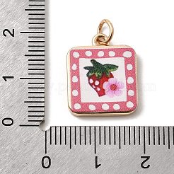 Латунные подвески с принтом&nbsp;KK-H253-05A-G01