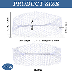 Повязка на голову с вуалью из полиэстера&nbsp;OHAR-WH0015-29B