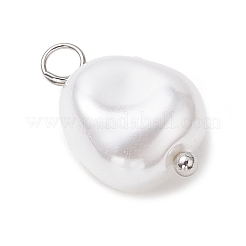 Pendenti con perle finte in plastica da 50 pz 5 stili&nbsp;PALLOY-JF05168-02