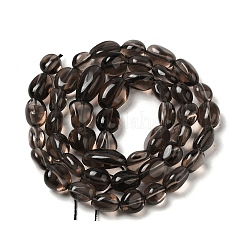 Chapelets de perles d'obsidienne de glace naturelle&nbsp;X-G-P497-01A-15