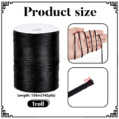 130 m Rattail-Satinschnur aus Nylon&nbsp;NWIR-WH0005-12C