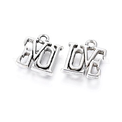 Valentinstag Geschenke Ideen für ihre tibetischen Stil Legierung Charms&nbsp;TIBEP-S065-AS-FF