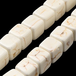 Синтетических нитей бирюзовые бусы&nbsp;TURQ-F009-02D-01