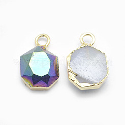 Гальванизированные подвесные агатовые подвески&nbsp;G-I207-12C-G