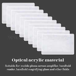 30 шт. ультратонкая ПВХ-закладка с увеличительными линзами&nbsp;AJEW-SP0002-34