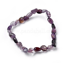 Bracelets extensibles en perles naturelles auralite&nbsp;BJEW-K213-63