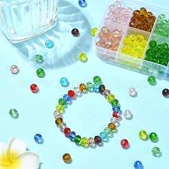 300шт 10 цвета нитей стеклянных бусин&nbsp;EGLA-YW0003-84