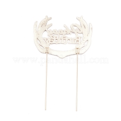 Legierung & strass kucheneinsatz karte dekoration&nbsp;AJEW-WH0248-06KCG