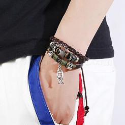 Плетеный шнур из микрофибры и искусственной кожи&nbsp;OCOR-WH0101-29B