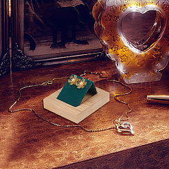 3 шт. прямоугольные деревянные подставки для сережек с 1 слотами&nbsp;EDIS-DR0001-06