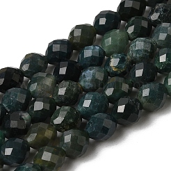 Природные моховой агат бисер нитей&nbsp;G-K376-F16-01