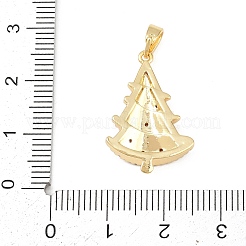 Рождественские латунные подвески с микропаве из фианита&nbsp;LS-KK-K413-01D-G