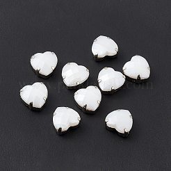 Сердце пришить стразами&nbsp;OACR-E012-02P