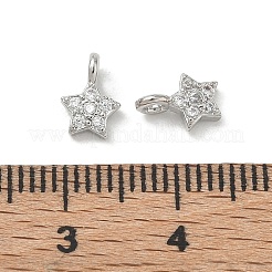 Messing micro pave klar zirkonia charme&nbsp;CU-CBA9FFD-04P