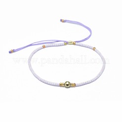 Braccialetti di perline intrecciati pirite naturali regolabili&nbsp;BJEW-F391-A08