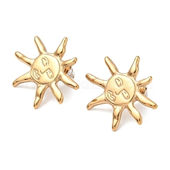 Серьги-гвоздики из нержавеющей стали 304 в форме солнца&nbsp;EJEW-K268-67G
