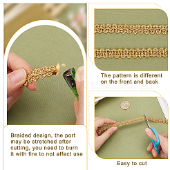 Кружевная лента «сороконожка» из полиэстера&nbsp;OCOR-WH0088-43B-03