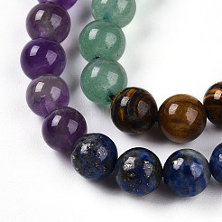 Hilos de cuentas de piedra de siete chakras naturales&nbsp;G-T140-6mm-13A
