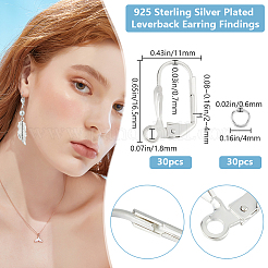 30 шт. латунные серьги с защелкой&nbsp;FIND-BBC0003-20S