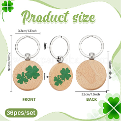 36 porte-clés pendentif en bois&nbsp;KEYC-PH0002-33