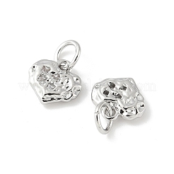 Латунные микропаве прозрачные кубические циркониевые подвески&nbsp;KK-V015-17G