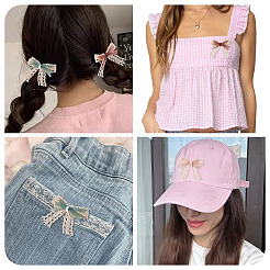 24 шт. 4 стиля полиэфирного кружева с бантом-украшением&nbsp;DIY-TA0015-29