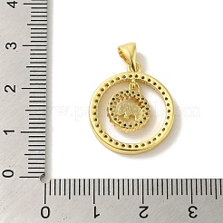 Латунные микро проложить кубического циркония подвески&nbsp;KK-Z042-22G