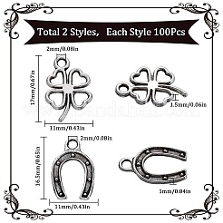 200шт 2 стиля подвески из сплава в тибетском стиле&nbsp;TIBEP-SC0002-97
