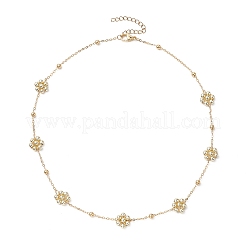 Collier de perles d'hématite synthétiques non magnétiques&nbsp;NJEW-JN04940