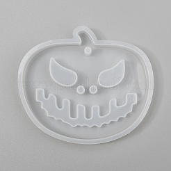 Stampi in silicone per ciondolo halloween fai da te jack-o-lantern&nbsp;X-DIY-P006-53