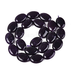 Teñidos naturales blancas abalorios de jade hebras&nbsp;G-N370-01A-02