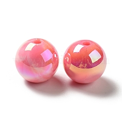 УФ-покрытие непрозрачные радужные переливающиеся акриловые бусины&nbsp;MACR-D063-01A-07