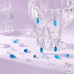 80шт 8 стиля прозрачные стеклянные бусины&nbsp;EGLA-GA0001-30