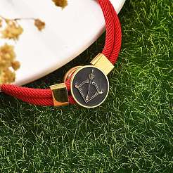 Bracelets multibrins en cordons nylon constellation&nbsp;BJEW-U016-01B-07
