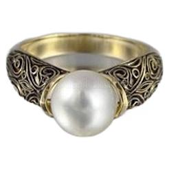 Messing mit Kunststoffperlen-Fingerringen&nbsp;FS-WG3AF2F-05