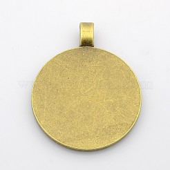 Aluminium-Anhänger Fassungen für Cabochons&nbsp;PALLOY-S602-AB-LF