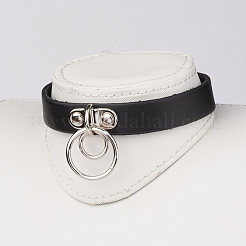 Collane di choker in pelle di pelle di punk rock style&nbsp;X-NJEW-D287-06