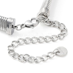 Chokerhalsketten aus 304er Edelstahlgeflecht für Damen&nbsp;NJEW-U012-03P-02
