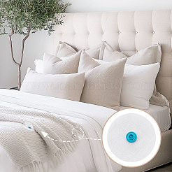 Пластиковые кнопки с неткаными материалами&nbsp;BUTT-WH0029-66