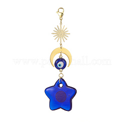 Decorazioni fatte a mano con ciondolo a lume di malocchio&nbsp;HJEW-JM00912-01