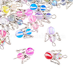 20шт прозрачные стеклянные подвески&nbsp;PALLOY-TAC0163