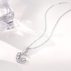 925 Anhänger aus Sterlingsilber mit Pavé-Fassung und 5 klaren Zirkonia&nbsp;SE-CBA9BBC-08P