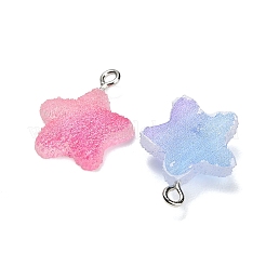 Pendentifs en résine opaque de couleur dégradée&nbsp;CRES-B039-01