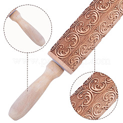 Rouleau à pâtisserie en bois&nbsp;AJEW-WH0609-909C
