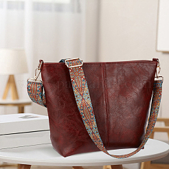 Bolsos de hombro de piel sintética con correa de hombro ética.&nbsp;AJEW-WH20816-217D-1