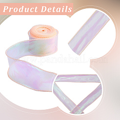 5 рулон плоской радужной ленты из органзы&nbsp;OCOR-CY0003-29B