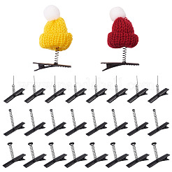 30 pièces 3 styles de pinces à cheveux alligator en fer&nbsp;PHAR-TA0001-10