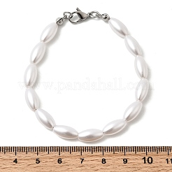 Браслеты из пластиковых бусин с жемчугом для женщин&nbsp;BJEW-L716-01P